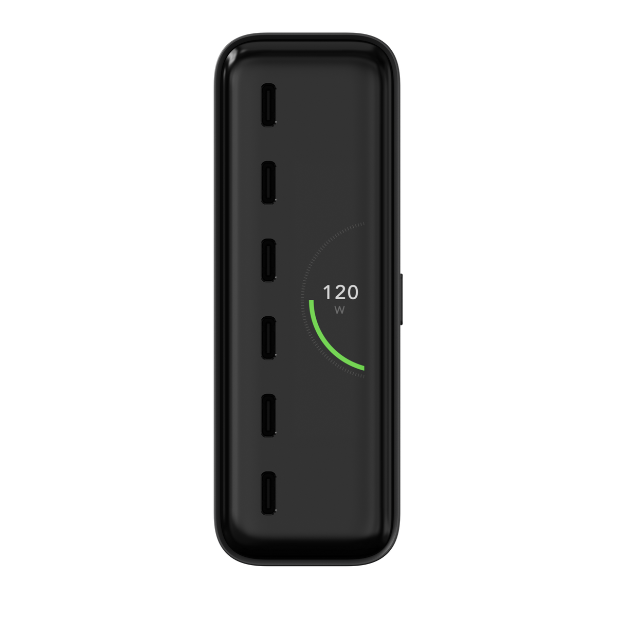 ChargeView 240W Desktop Charger display showing 120W total output