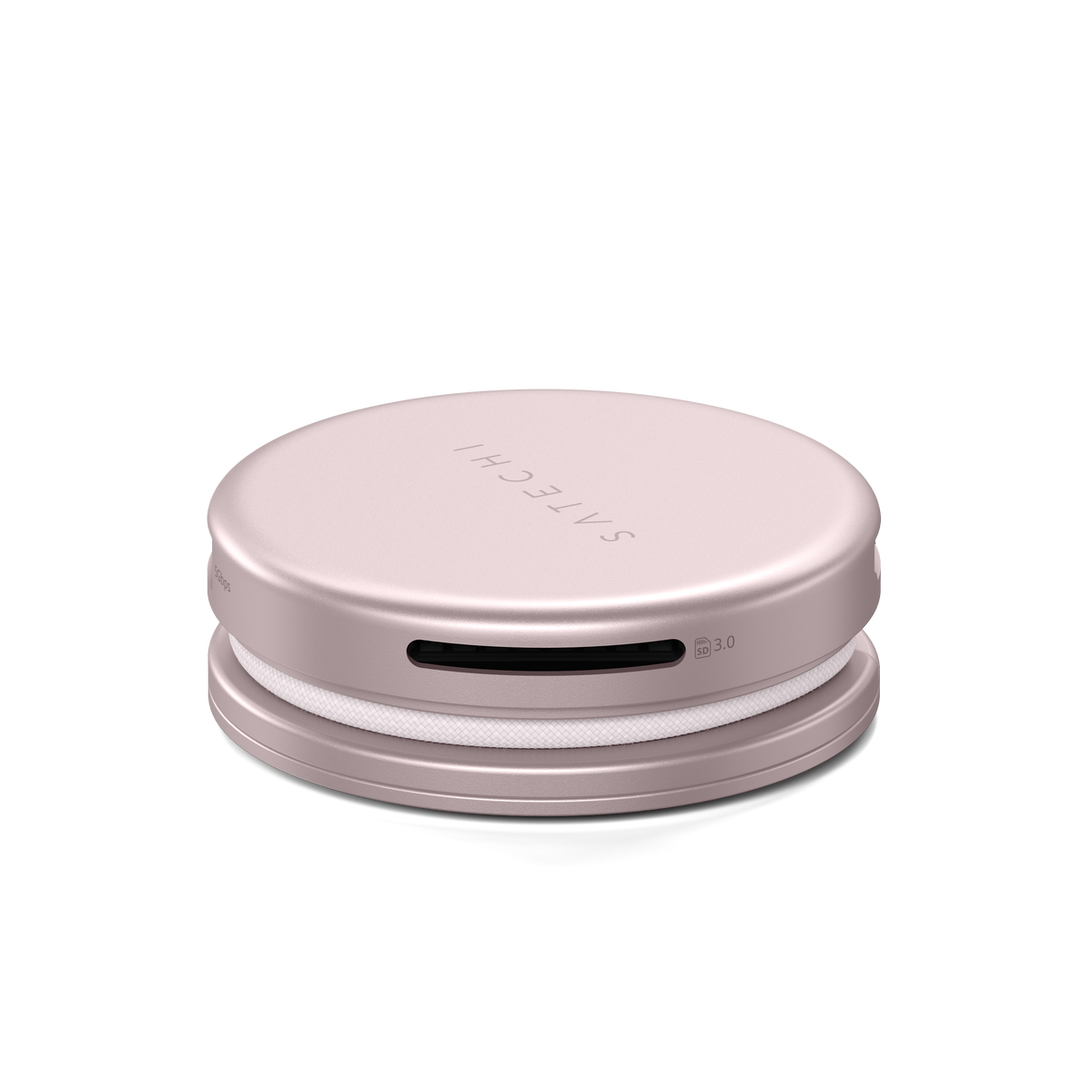 OntheGo 5-in-1 Multiport Adapter in Blush, side view showing HDMI port