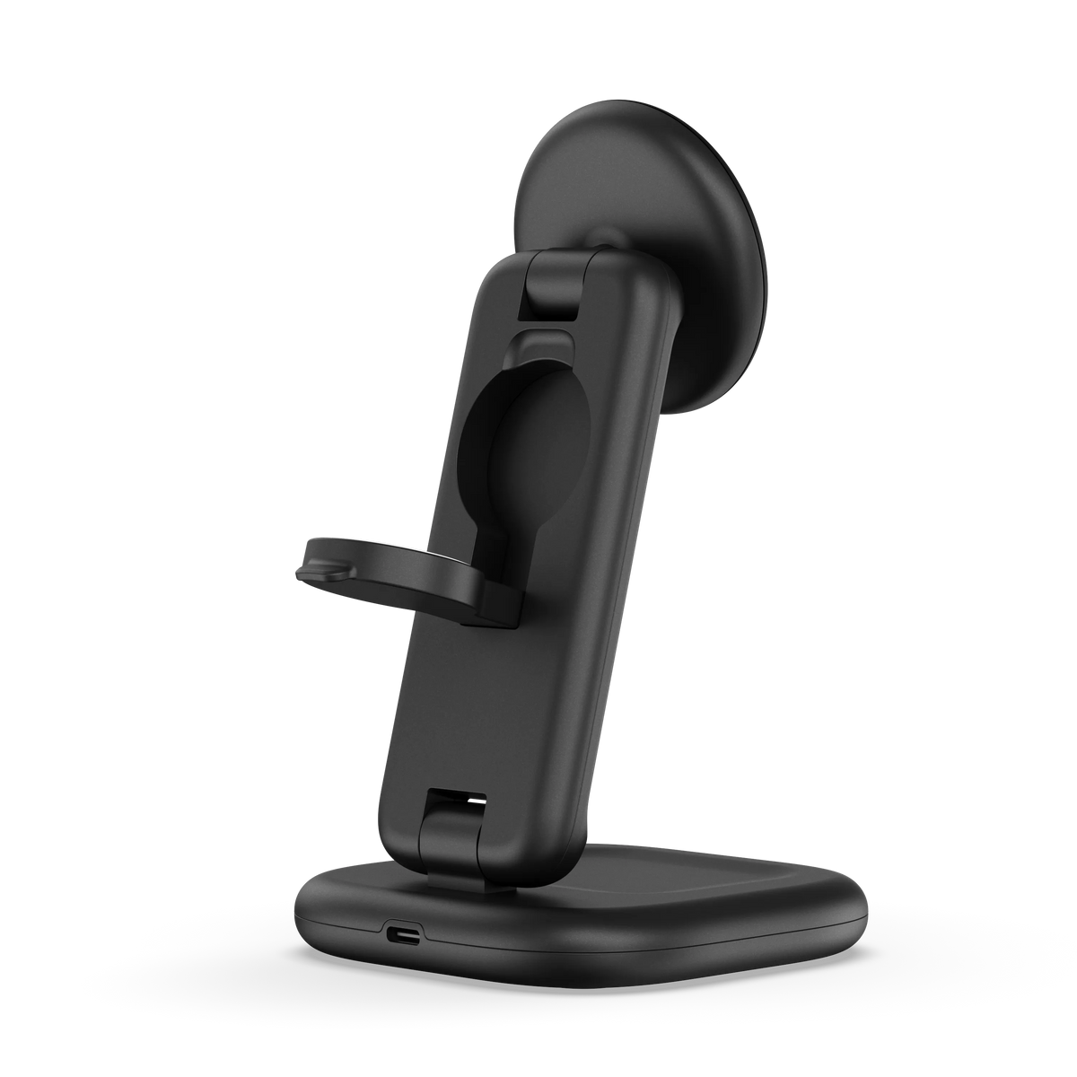 3-in-1 Foldable Wireless Charging Stand with Qi2 25W, back view