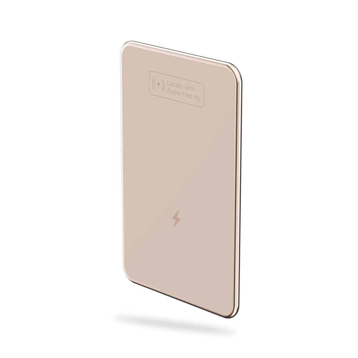 FindAll Card in Desert Rose, back view with Find My label