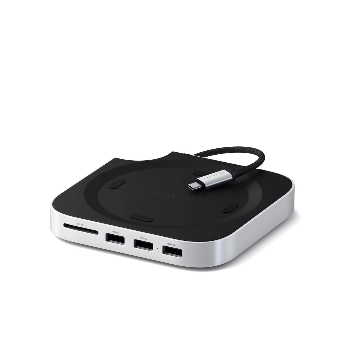 Mac Mini M6/M5 Pro/M4 Stand & Hub with SSD Enclosure on its own with USB-C host cable