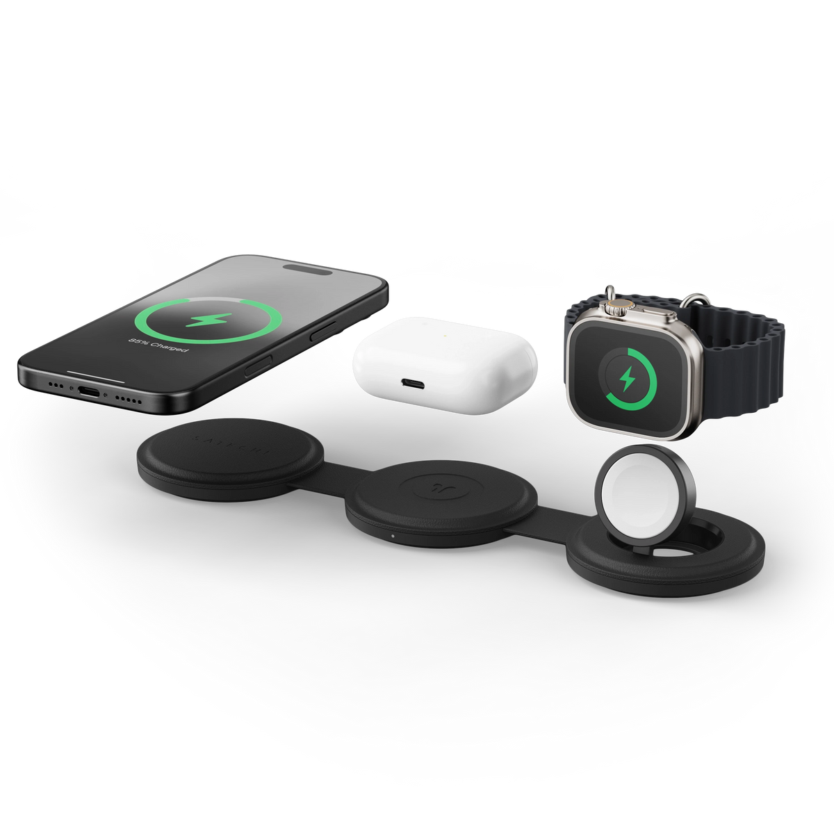 OntheGo™ 3-in-1 Charger Satechi Black 