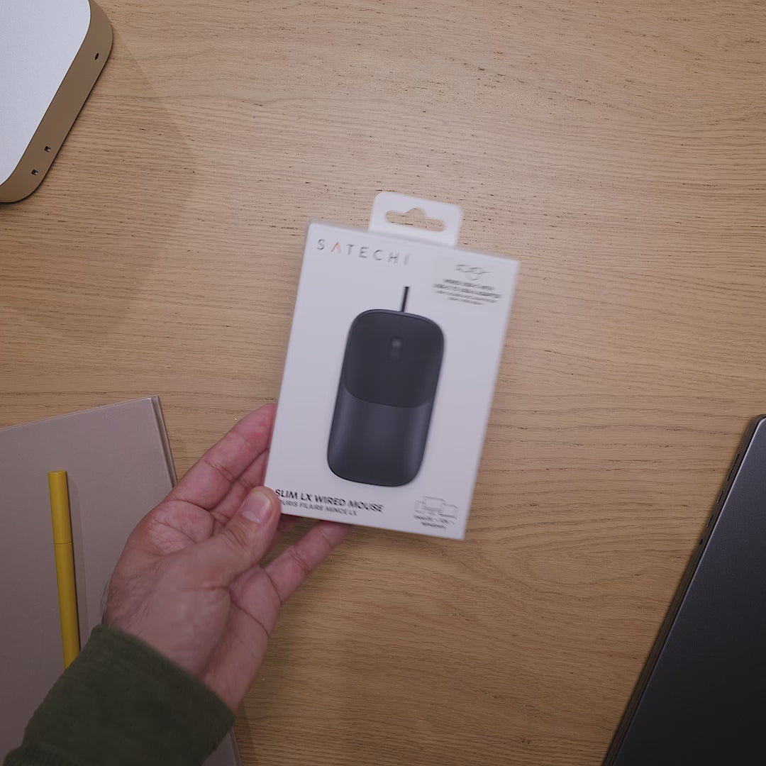 Slim LX Wired Mouse Satechi Space Black 