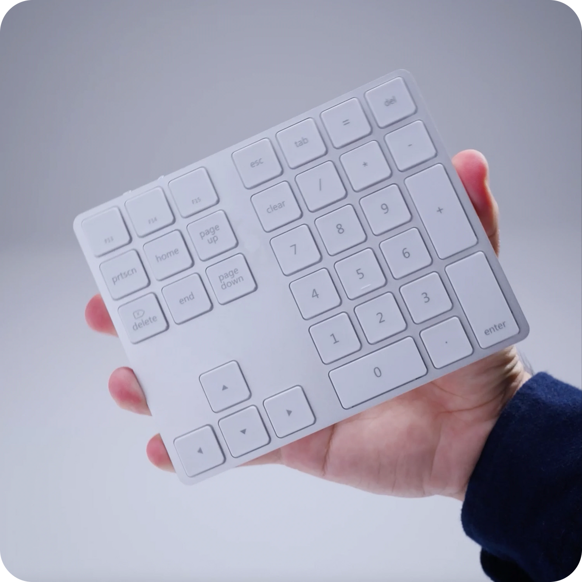 Bluetooth Extended Keypad Keypads Satechi Silver