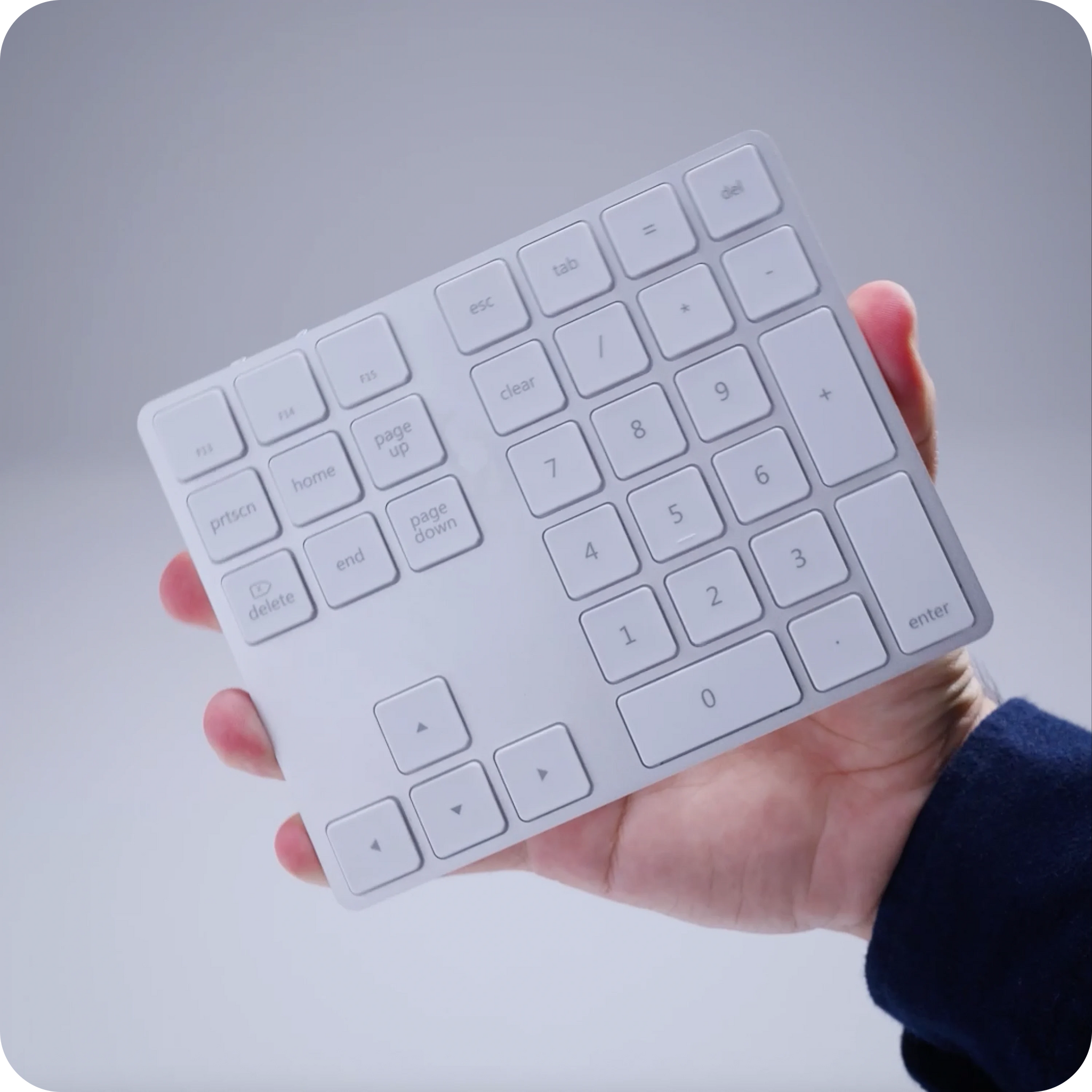 Aluminum Slim Rechargeable Bluetooth Keypad Satechi Silver 