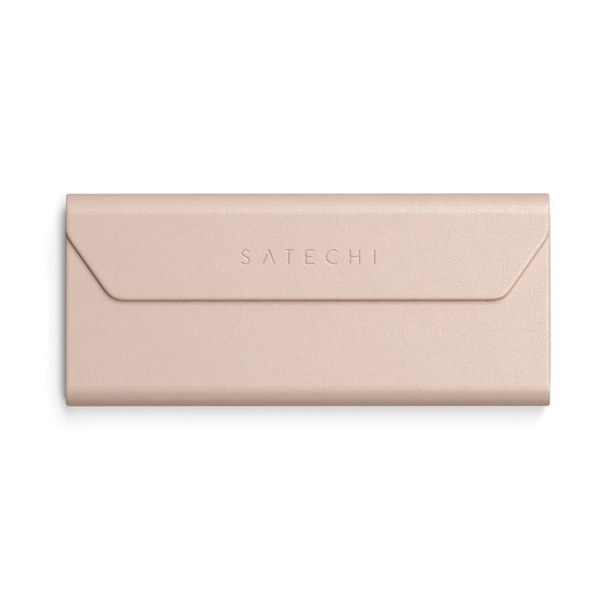 Vegan-Leather FindAll Glasses Case in Desert Rose, flat, front view