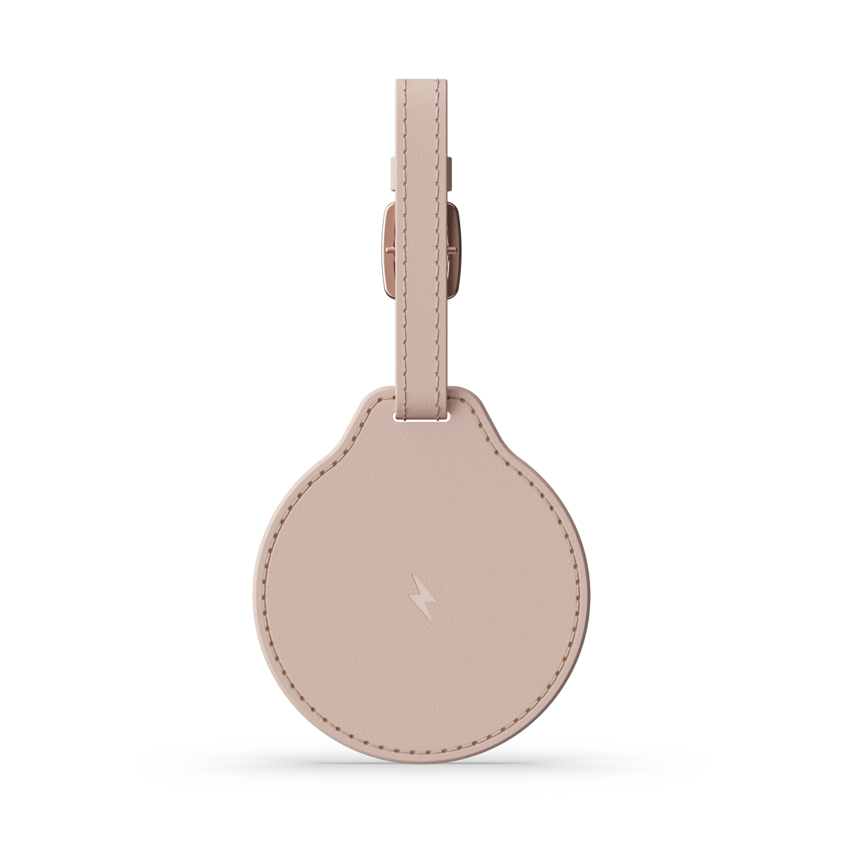 Vegan-Leather FindAll Luggage Tag in Desert Rose, back view