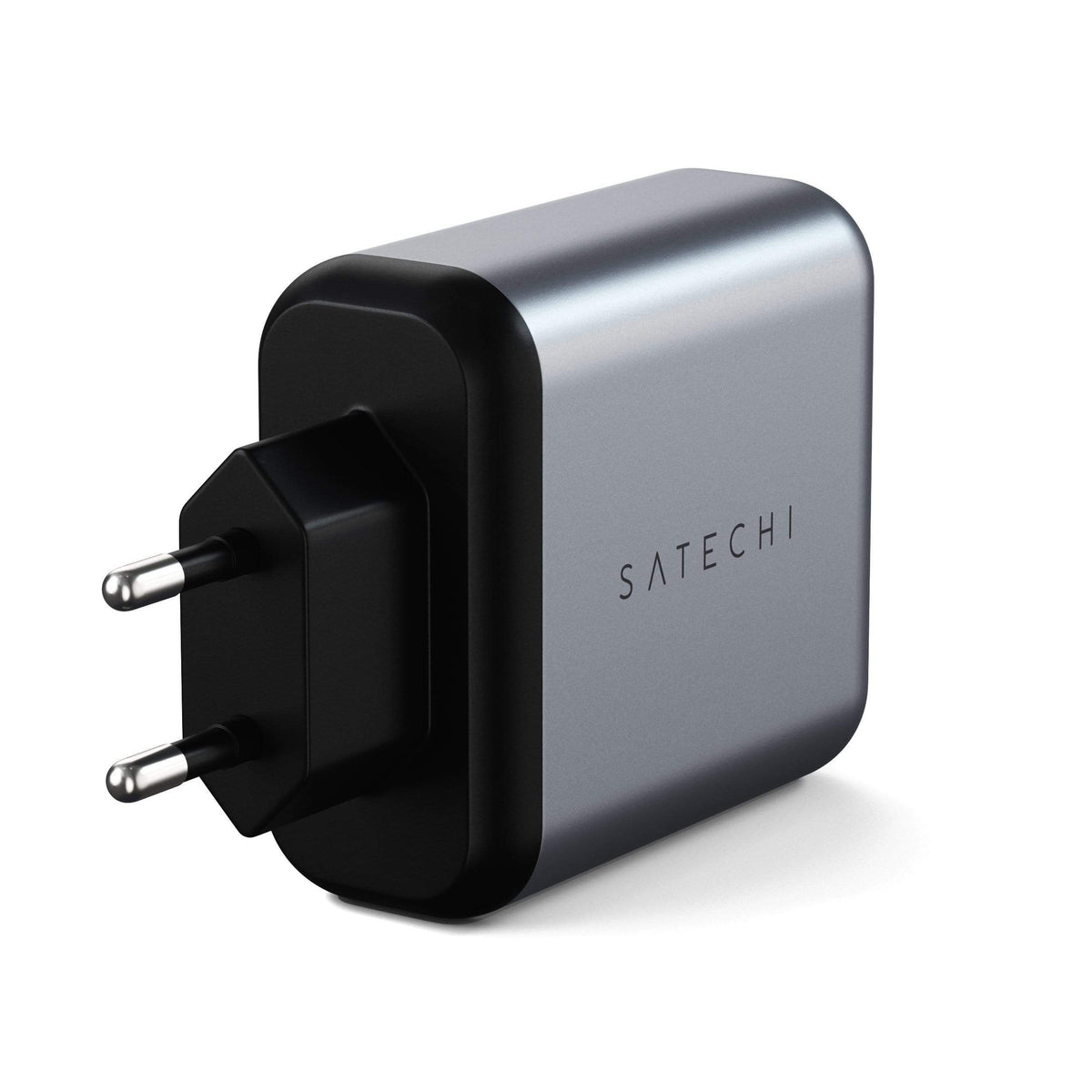 30W Dual-Port Wall Charger, EU plug, back view of prongs