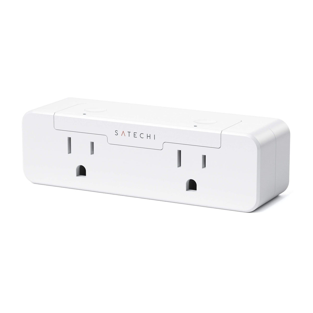 Satechi Dual Smart Outlet, US version, front view of two outlets