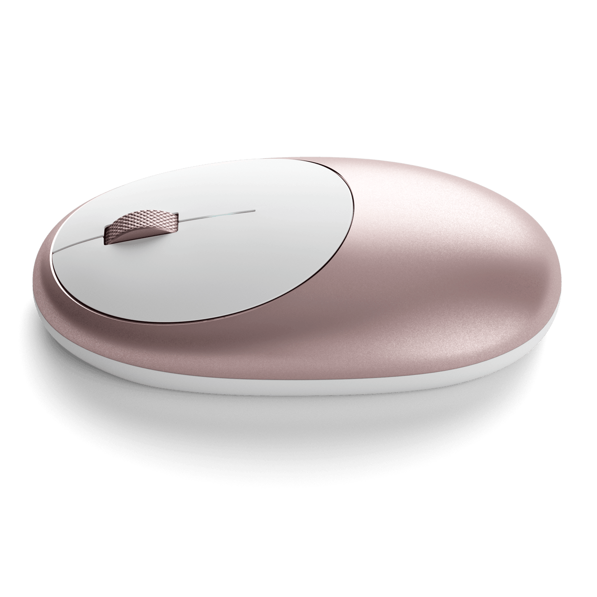 M1 Bluetooth Mouse in Rose Gold, side view