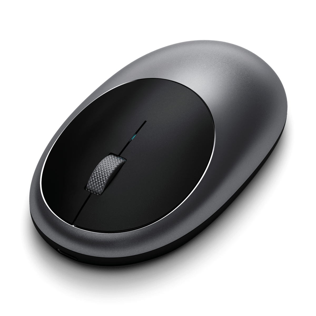 M1 Bluetooth Mouse in Space Gray, angled view