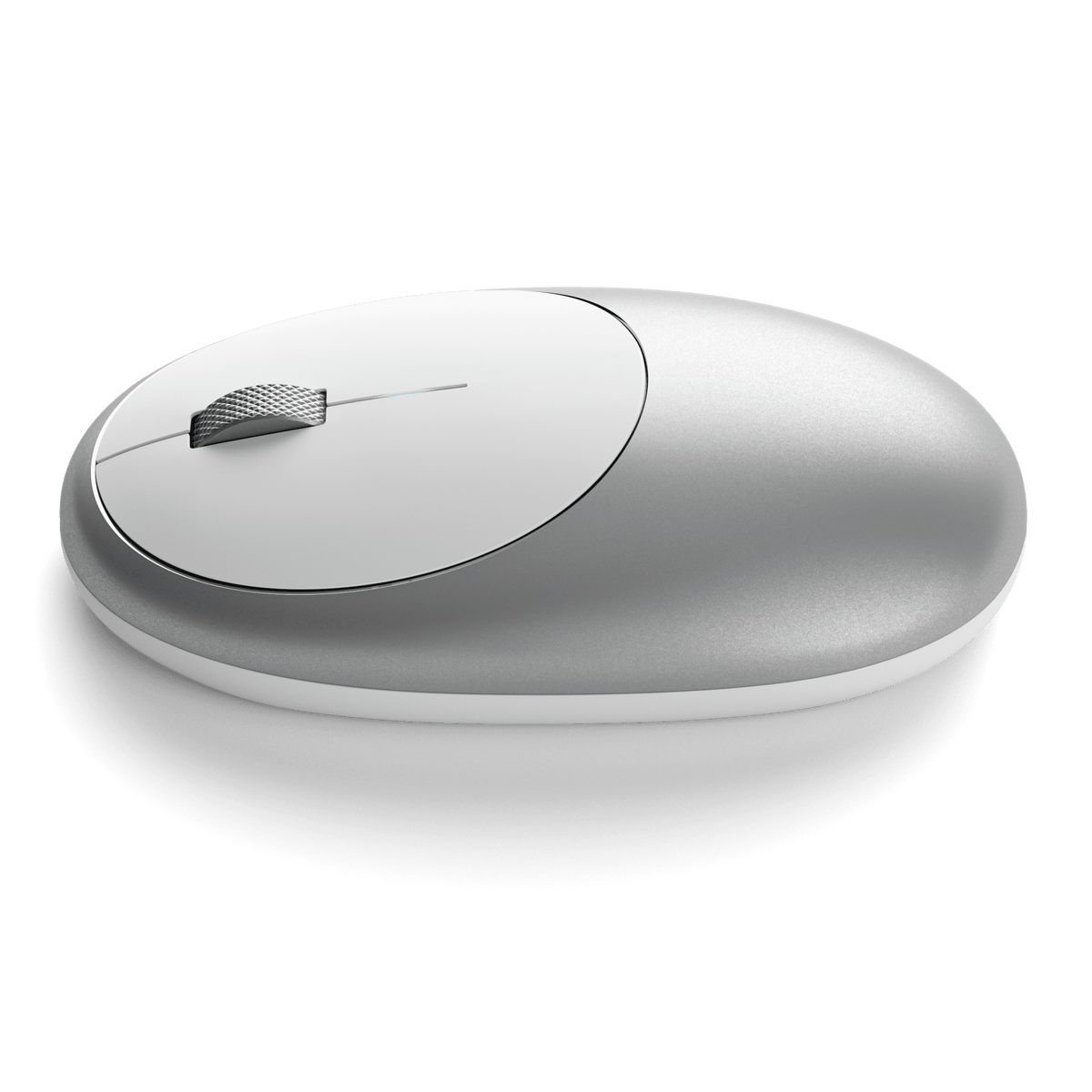 M1 Bluetooth Mouse in Silver, side view