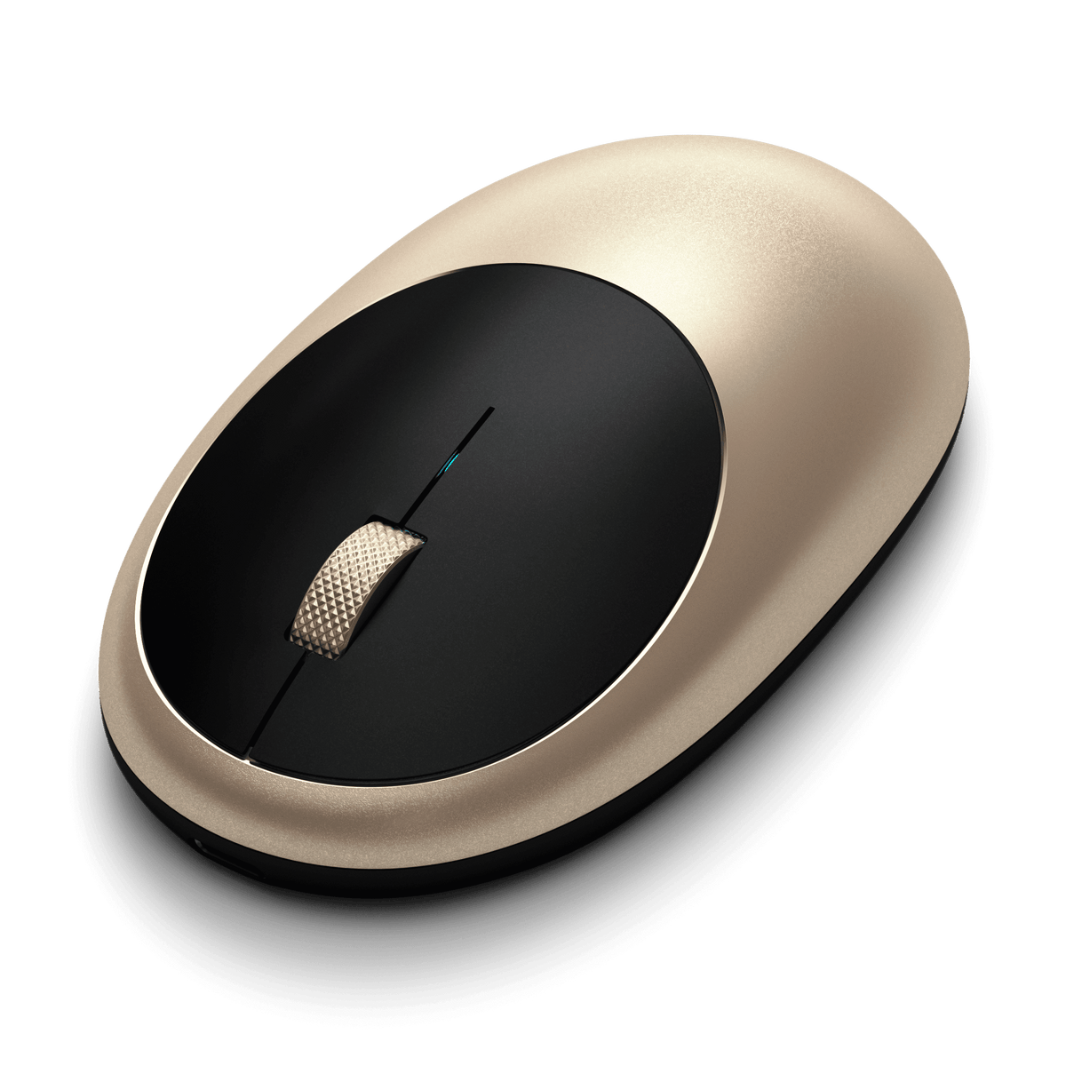 M1 Bluetooth Mouse in Gold, angled view