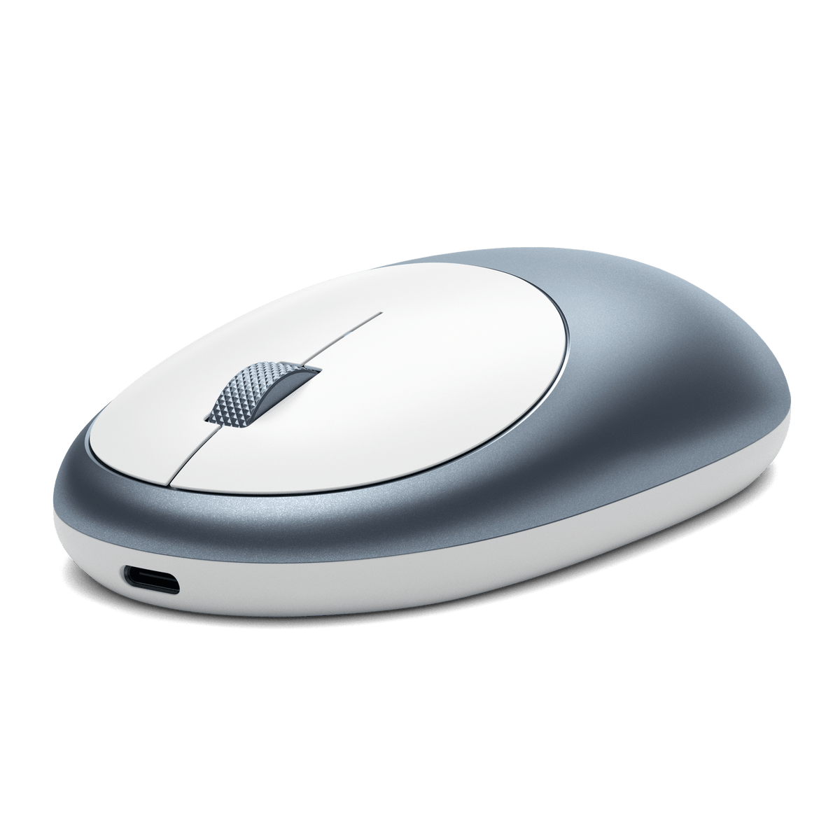 M1 Bluetooth Mouse in Blue, angled view