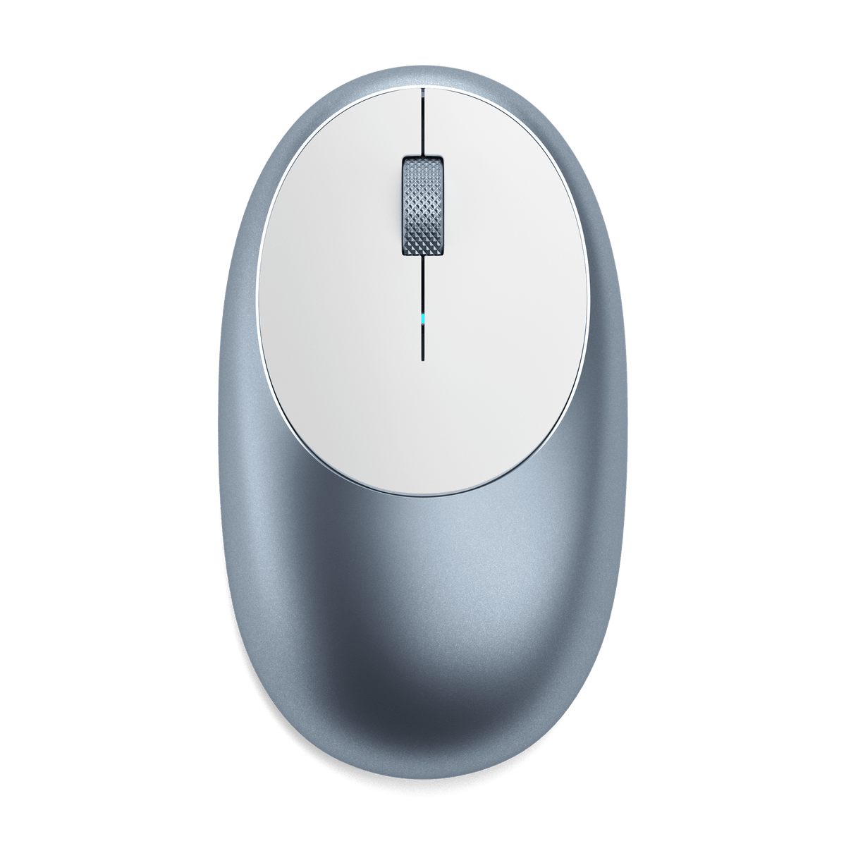 Satechi M1 Bluetooth Mouse in Blue, top view