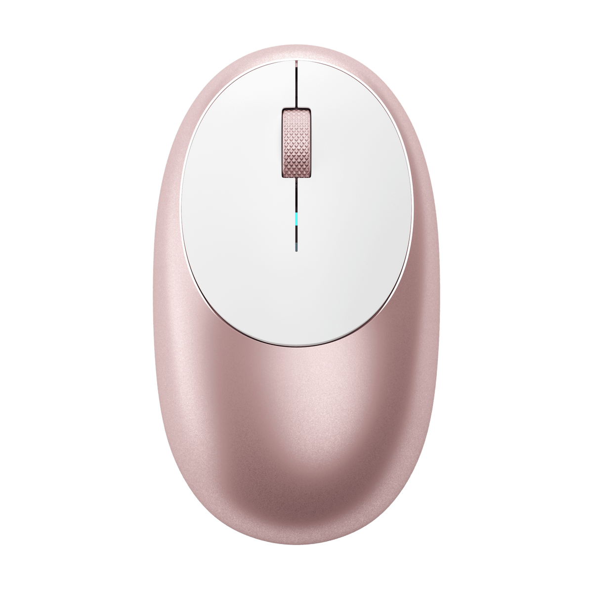 Satechi M1 Bluetooth Mouse in Rose Gold, top view