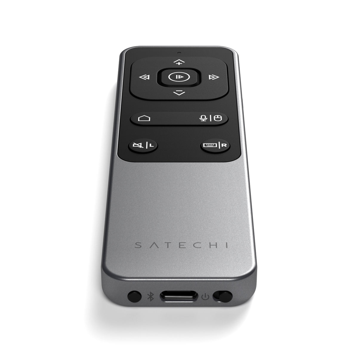 R2 Bluetooth Multimedia Remote Control, bottom view showing USB-C charging port