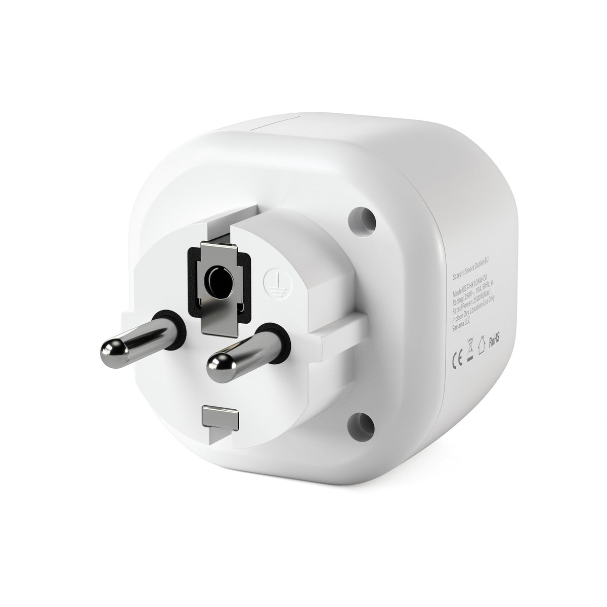Smart Outlet (EU), back view showing the EU plug
