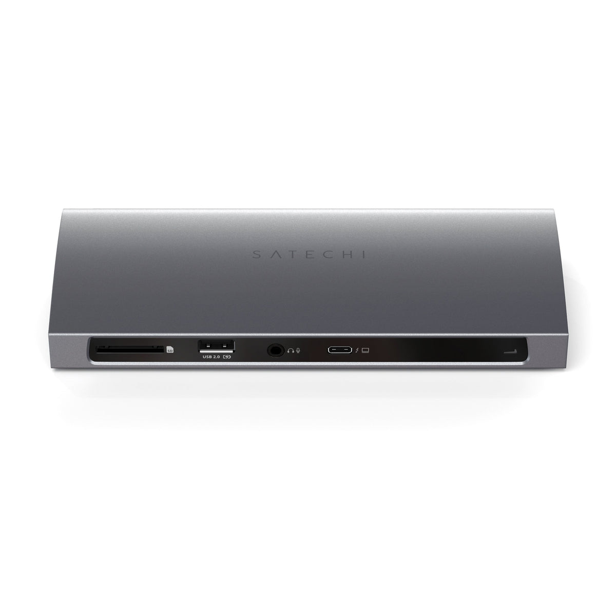 Satechi Thunderbolt 4 Dock in Space Gray, front view