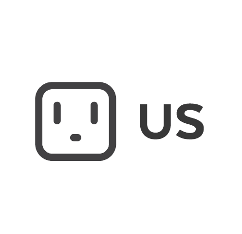 US plug icon for the US power option for the Thunderbolt 4 Multimedia Pro Dock.