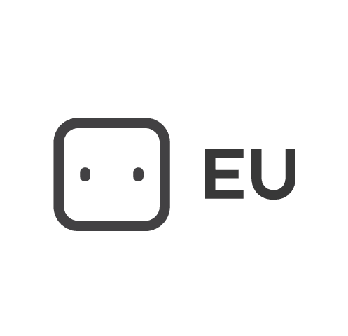 EU plug icon for the EU power option for the Triple 4K Display Docking Station.