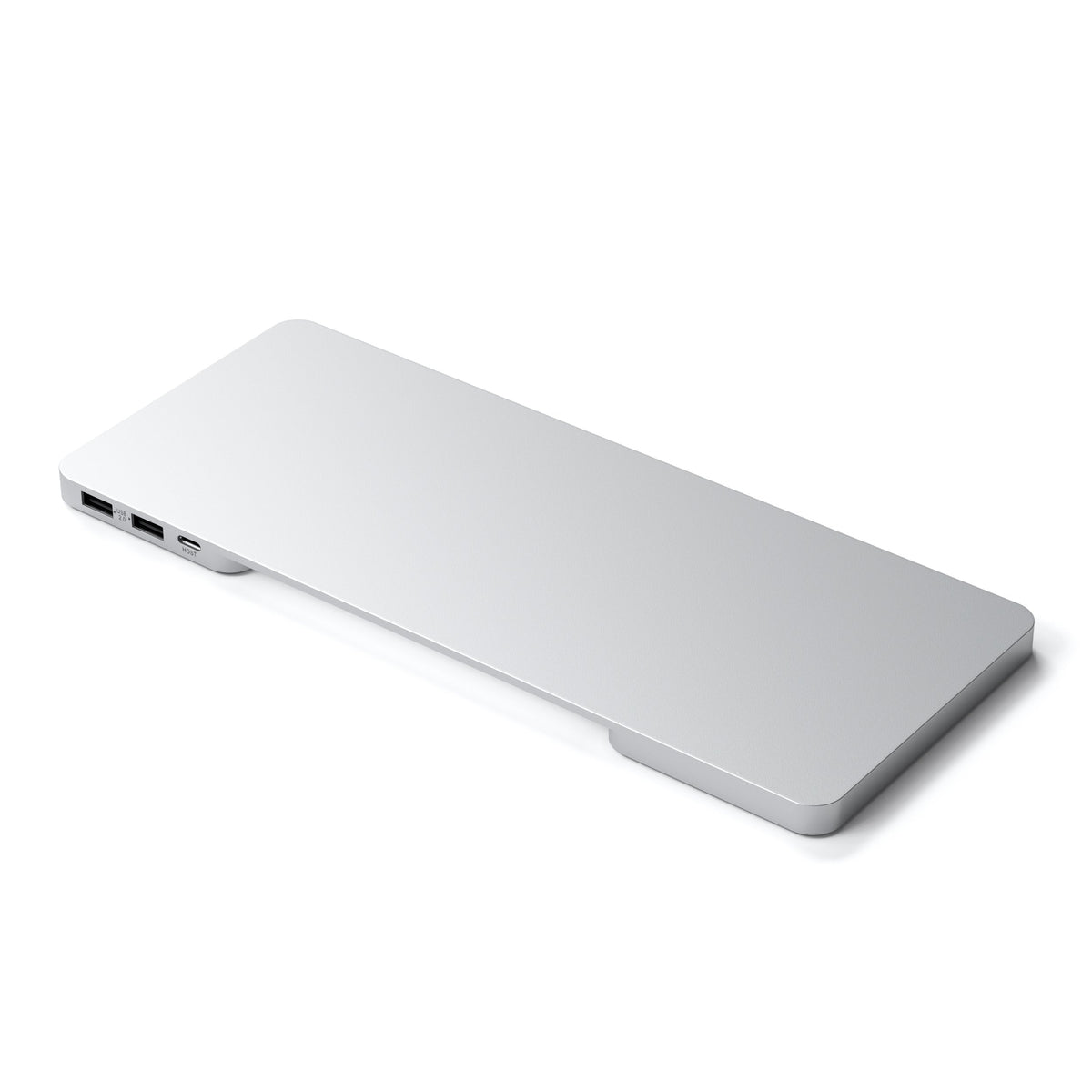 Satechi USB-C Slim Dock for 24" iMac in Silver, side view of ports