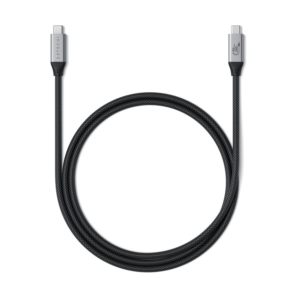 Satechi USB4 Pro Cable 1.2m, coiled, with both USB-C connectors