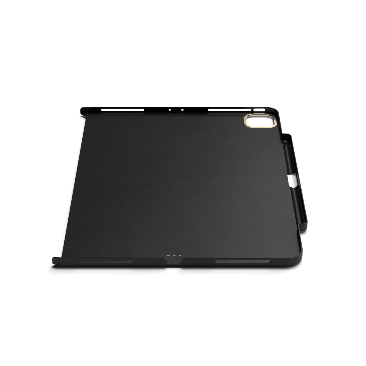 Vegan-Leather Magnetic Case for iPad Pro 12.9-inch in Black, edge view