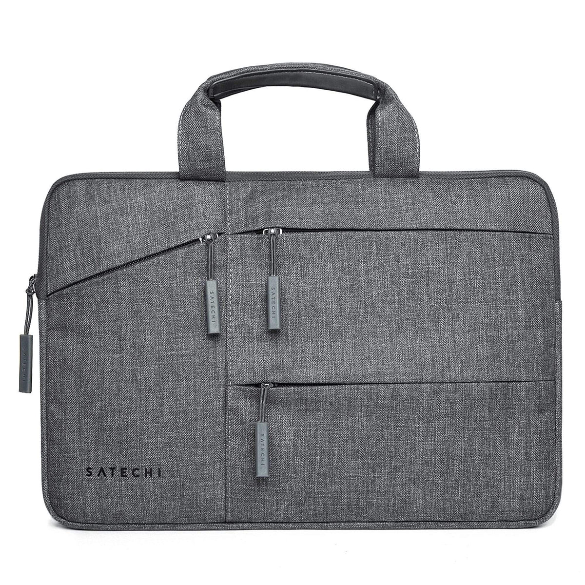 Satechi Water-Resistant Laptop Carrying Case with Pockets 13-inch in Gray, front view